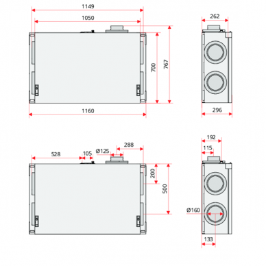 Flexit Nordic CL3 (313m³/h) роторный рекуператор 1