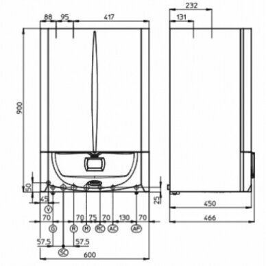 Immergas Victrix Zeus Superior 25 25кВт газовый конденсационный котел 2