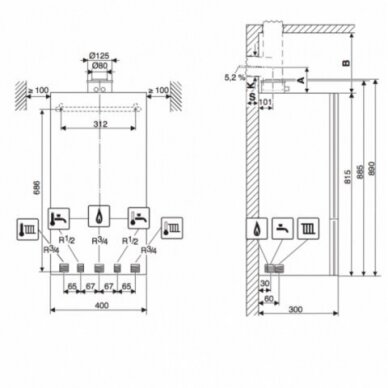 JUNKERS CerapurSmart ZSB22-3CE (21,8кВт) конденсационный газовый котел 1