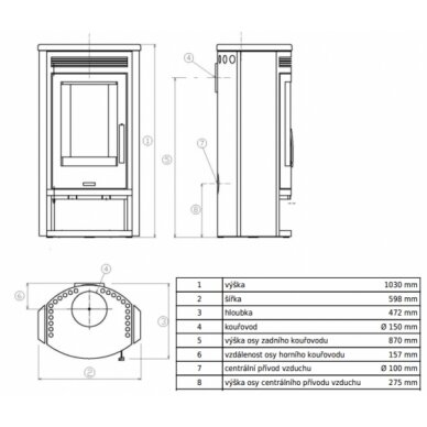 Печь ABX ARKTIS 6, с отделкой из нержавеющей стали, 6,5кВт 1