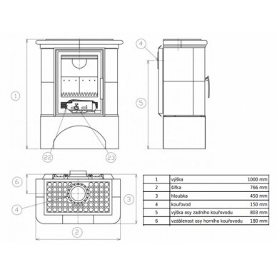 Печь ABX BAVARIA K BORDO 6, с керамической отделкой, 9кВт 1