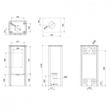 Krāsns Kratki Enyo, 8kW 1