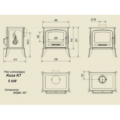 Печь Kratki K7 3