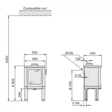 Печь NIBE Contura 52T 1