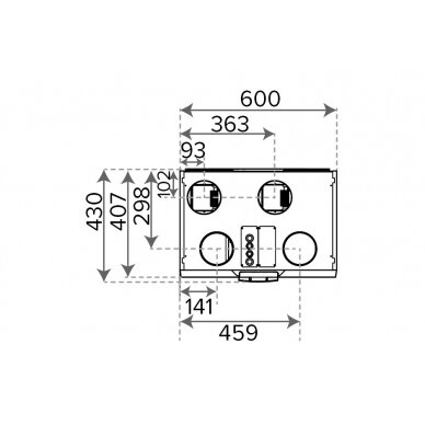 Vallox 096 MV rekuperators, 342 m3/h 2