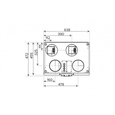 Vallox 110 MV rekuperators, 406 m3/h 2